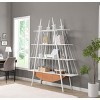 Modern Open Storage Bookshelf,4-Tier Wood Bookshelf with Metal Shelves and Storage Drawer,Freestanding Decoration Display Rack-Baofuwish - 2 of 4