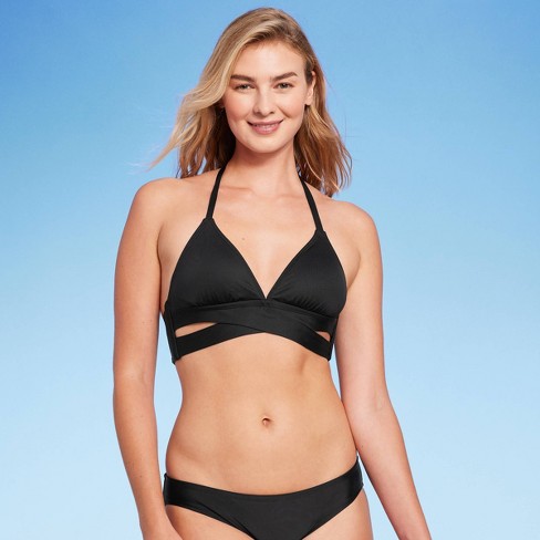 kubiek Brengen Haarzelf Women's Faux Wrap Halter Bikini Top - Kona Sol™ : Target
