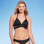 Women's Faux Wrap Halter Bikini Top - Kona Sol™