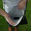 Pavilion Gift Company - Black - 12.5" x 1" x8" Fold Over Clutch - Handbags - 4 of 4