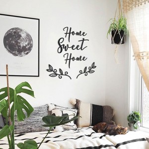 Home Sweet Home Metal Wall Art - Home Living Room Entryway Decor - 1 of 4