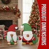Racxily Set of 2 Lighted Gnome and Candy Cane Christmas Decorations, Pre-lit 2D Holiday Decor with 80 Warm White LED Lights - 3 of 4