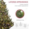 Whisen 7FT Artificial Prelit Christmas Tree with Dual Color LED Lights and 2931 Tips - Green - 4 of 4