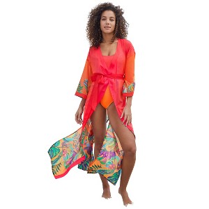 VENUS Womens Belted Kimono Cover-Up - 1 of 4