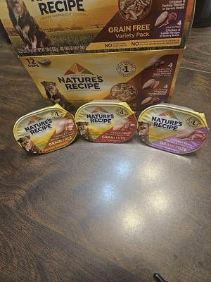 Nature s Recipe Grain free Chicken Beef Turkey Lamb Wet Dog Food 2.75oz 12ct Variety Pack Target