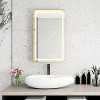 KTMBDW Rectangle Medicine Cabinet Mirror with LED, Wall Mounted Home Storage with 3 Storage Shelves, Mirrored Bathroom Wall Cabinet - 3 of 4