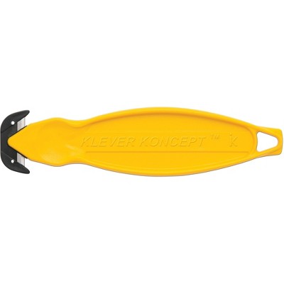 Klever Innovations Klever Koncept Safety Cutter Yellow 5-3/4 KCJ-2Y