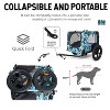 Racxily Outdoor Heavy Duty Collapsible Pet Bike Trailer with Wheels & Universal Hitch Foldable Dog/Cargo Carrier Cart for Bicycles - 4 of 4