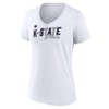 NCAA Kansas State Wildcats Women's White V-Neck T-Shirt - 2 of 3