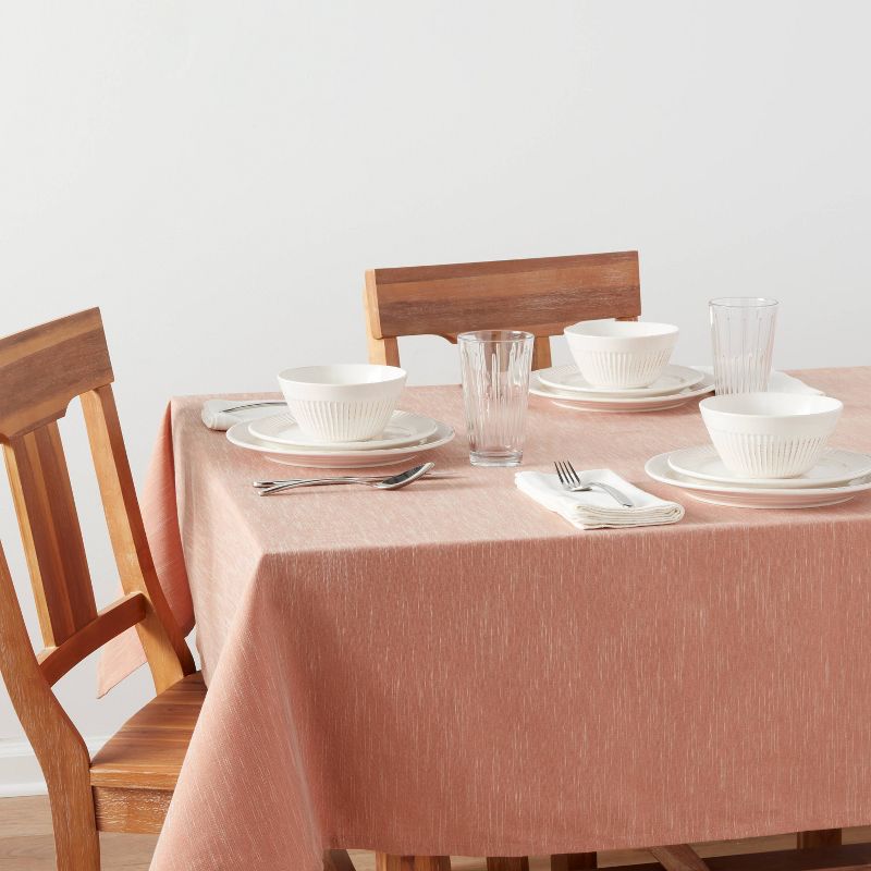 Cotton Chambray Tablecloth Pink - Threshold™, 2 of 4
