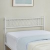 Homhougo Modern Twin-XL Size Metal Platform Bed Frame with Headboard & Footboard – 13.7" Underbed Storage White - 3 of 4