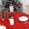 Classic Winter Snowflake Christmas Tablecloth,Winter Holiday Snowflake Print Xmas Easy Care Table Cloth Decoration Table Cover - 2 of 4