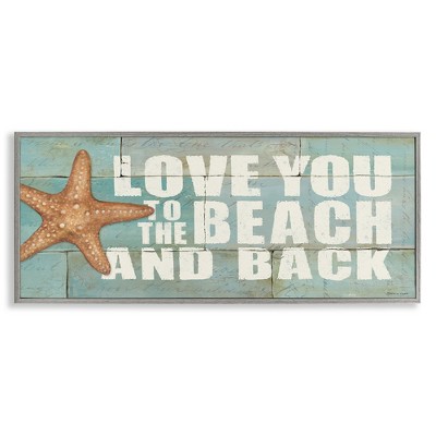Stupell Industries Beach & Back on Bricks, 24" x 10"