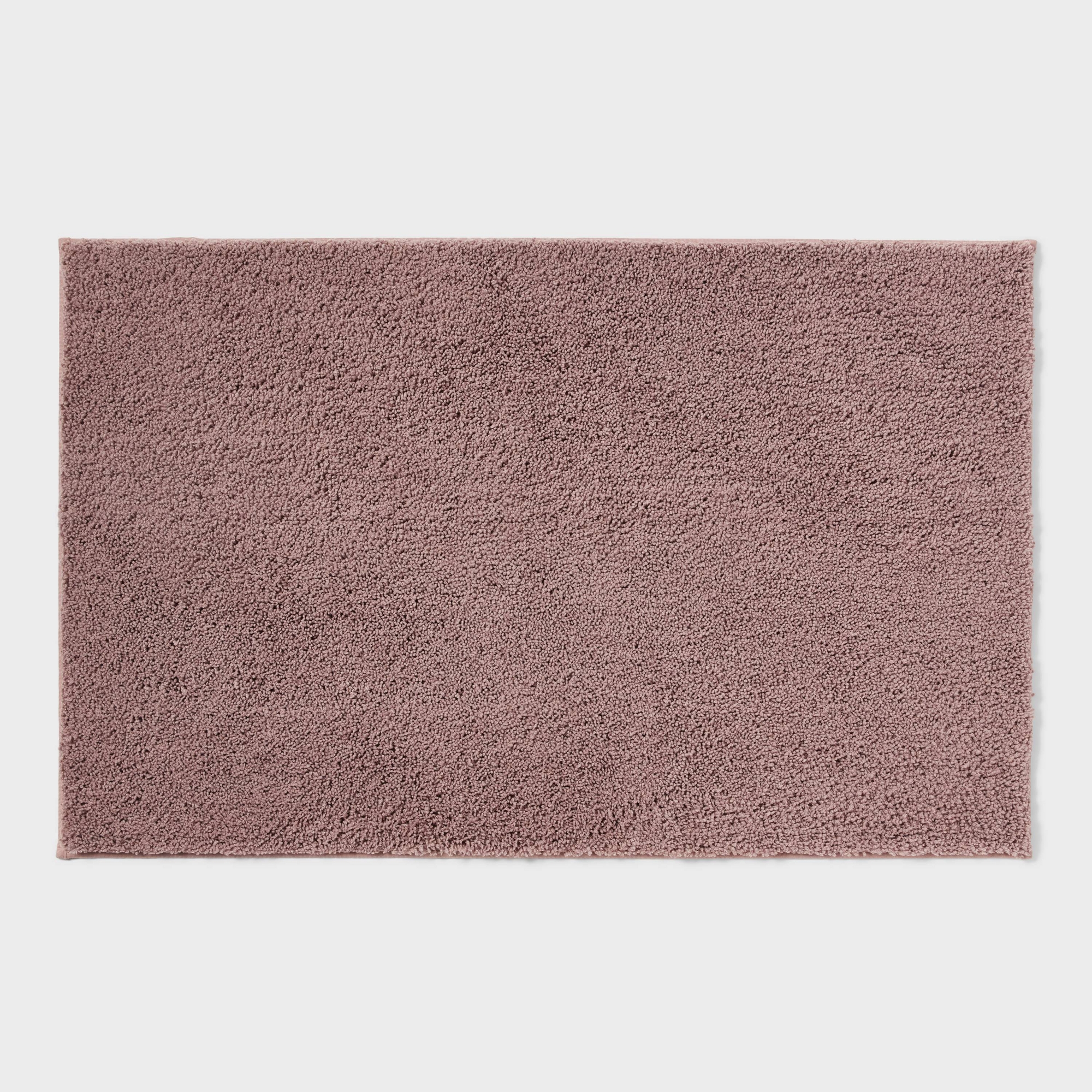 24"x38" Performance Plus Plush Non Skid Bath Rug Mauve - Threshold™