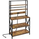 Yaheetech 5-Tier Kitchen Baker’s Racks with Power Outlets, Coffee Bar Station With Hutch