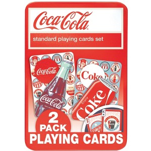 MasterPieces Officially Licensed Coca Cola 2 Pack Playing Cards - 54 Card Deck for Adults - 1 of 4