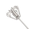 Unique Bargains 12" Semi-Automatic Loop Whisk Dishwasher Safe Stainless Steel Light Blue Silver Tone - 3 of 4