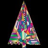 Junior's Design By Humans Christmas tree abstract By xgdesign T-Shirt - 2 of 3
