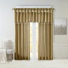 TopComfy Curtain Panels Faux Silk Valance Soft Decoration Beaded Faux Silk Valance Elegant Curtain Topper Luxury for Home, Gold, 1.7"*10.04"*7.09" - 2 of 4