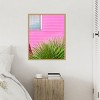 Amanti Art Vintage Pink Camper Trailer with Cactus by Tom Windeknecht Canvas Wall Art Print Framed - 3 of 4