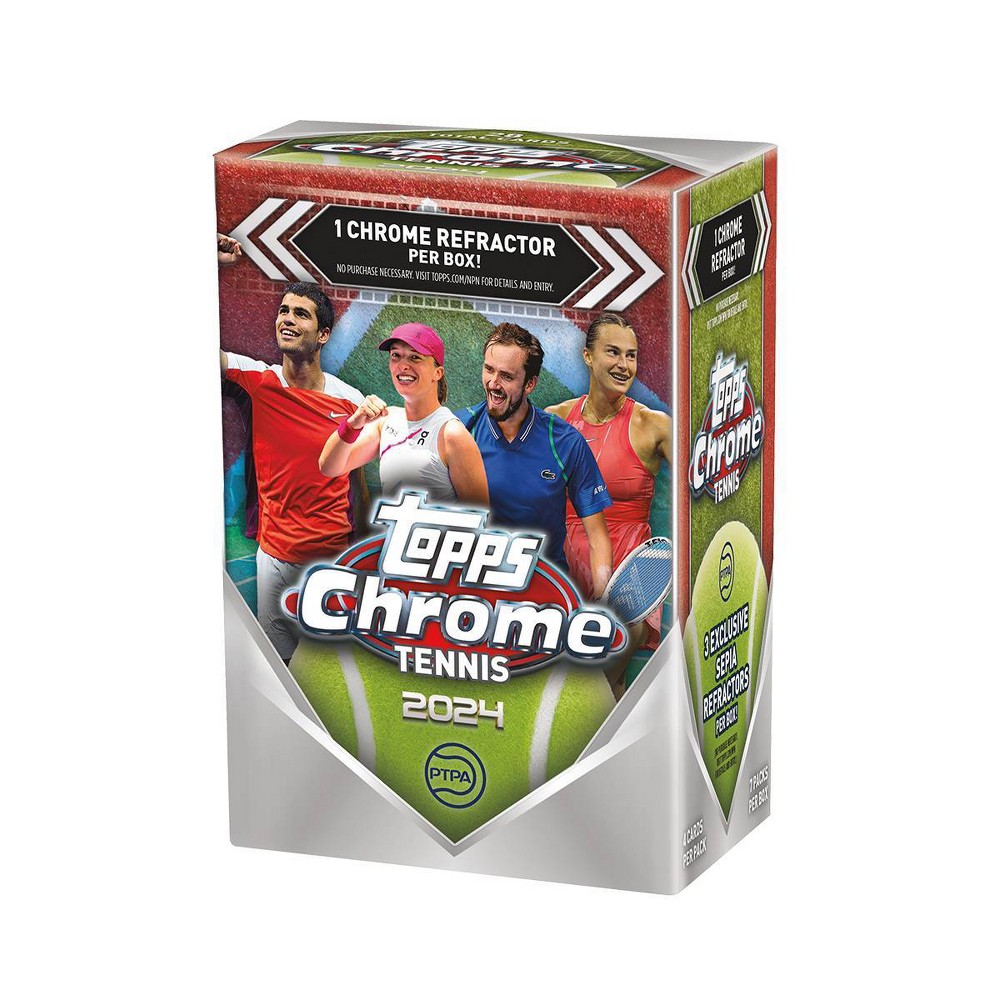 2024 Topps PTPA Chrome Tennis Trading Card Value Box