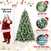 NicBex 7ft Artificial Christmas Tree Hinged Full Tree with 1348 Branch Tips and Pinecones for Decoration - 2 of 4