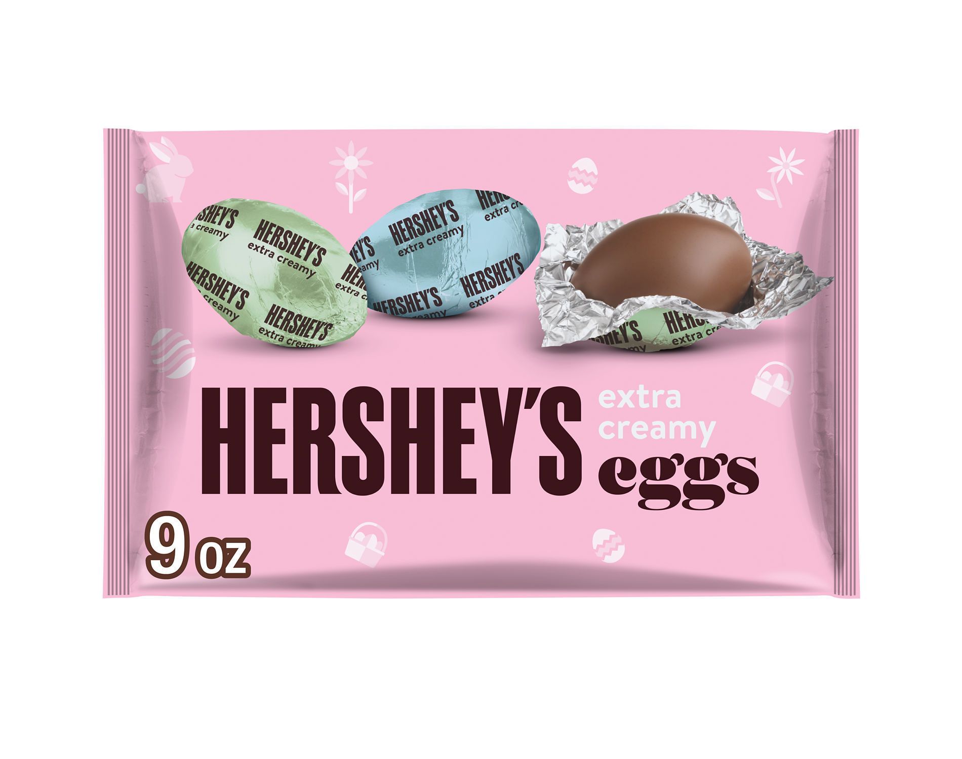 HERSHEY'S Extra Creamy Milk Chocolate Easter Candy Eggs - 9oz