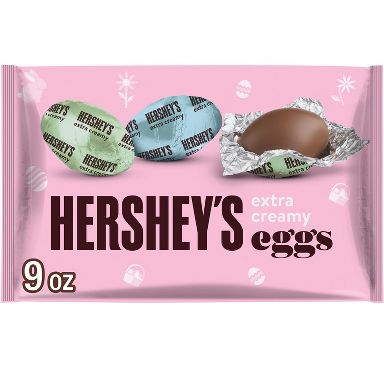 HERSHEY'S Extra Creamy Milk Chocolate Easter Candy Eggs - 9oz