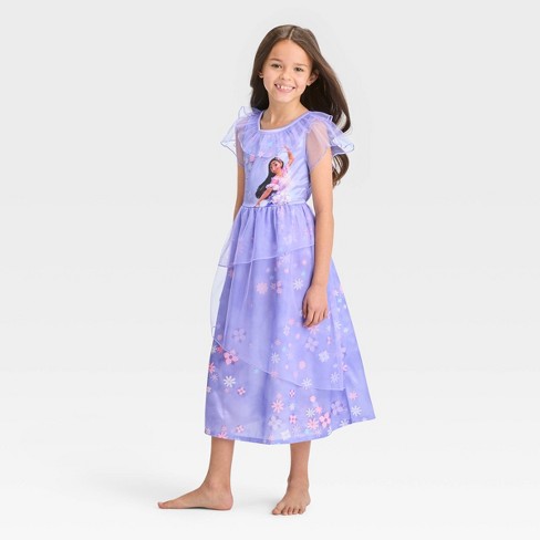 Girls' Disney Encanto Isabella Fantasy Nightgown - Purple : Target