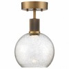 Access Lighting Port Nine 1 - Light Flush Mount in  Antique Brushed Brass - 2 of 4