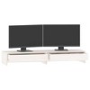 Aghana Digitals Minimalist White Solid Pinewood Monitor Riser - 39.4x10.6x5.9" (WxDxH) - 4 of 4