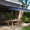 Outsunny 15' x 10' Electric Retractable Awning with Remote Controller, Aluminum Frame, UV30+ Protection - 3 of 4