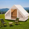 Costway Inflatable Camping Tent 2-6 People Cotton Glamping Tent for Family Camping - 2 of 4