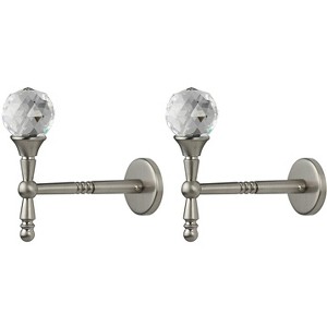 Nero Crystal and Metal Drapery Tieback Holdback - 3 Finishes - 1 of 1