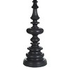 Poly Table Lamp Dark Gray Finish - StyleCraft: 34" Height, 21" Base, Linen Shade, No Assembly Required - 2 of 4
