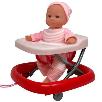 The New York Doll Collection 12 Inch Baby Doll Walker Set