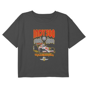Girls Indy 500 Greatest Racing Flags T Shirt - 1 of 4