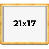 PosterPalooza | Minimalist Shadow Box Gold Picture Frame - UV Acrylic, Backing Board, Hanging Hardware - 2 of 4