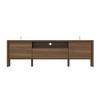 Famapy Minimalist Natural Style Modern TV Stand with Solid Wood Legs - Organize Media & Decor Spacious Storage - 3 of 4