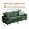 Jojoka 83-Inch Modern Loveseat Couch with Deep Seats, Removable Washable Cover, Comfy Teddy Velvet, for Living Room & Office - 2 of 4