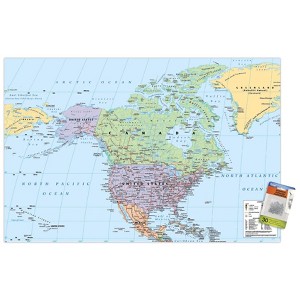 Trends International North America Map 2023 Unframed Wall Poster Prints - 1 of 4