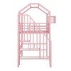 APRILSOUL 93.70"Metal Loft Bed with roof design and a storage box, Twin - 4 of 4