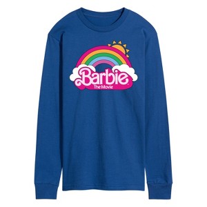 Men's - Barbie - Barbie Logo Rainbow Long Sleeve Graphic T-Shirt - 1 of 4