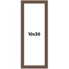 PosterPalooza | 10x30 Wide Barnwood Picture Frame, UV Acrylic, 6 Finishes - Grey, Brown, White, and Black - 2 of 4