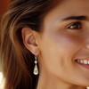 Ross-Simons 0.33 ct. t.w. Diamond Openwork Teardrop Earrings in 18kt Gold Over Sterling - 2 of 3