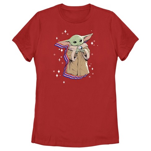 Women's Star Wars The Mandalorian Fourth Of July Grogu T-shirt : Target