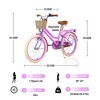 Girls Bike With 20 Inch Wheel Basket Carbon Steel Multiple Colors No Training Wheels Toddler Girl Bike, Children Bicycle For 7-10 Years Old Kids - 4 of 4