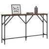 vidaXL Console Table Smoked Oak 55.1 in.x9.1 in.x29.5 in. Engineered Wood - 3 of 4