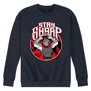 Men's - Teenage Mutant Ninja Turtles - Shredder Stay Sharp Graphic Fleece Sweatshirt - 1 of 4