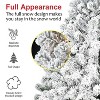 4 Ft White Flocked PVC Artificial Christmas Tree With 233 Tips, Suitable For Indoor And Outdoor Decoration - 4 of 4